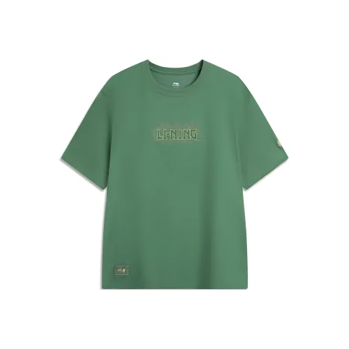 LINING x Forbidden City LIANMINGKUAN Серия китайской культуры Рубашка мужская JOE Дерево зеленый