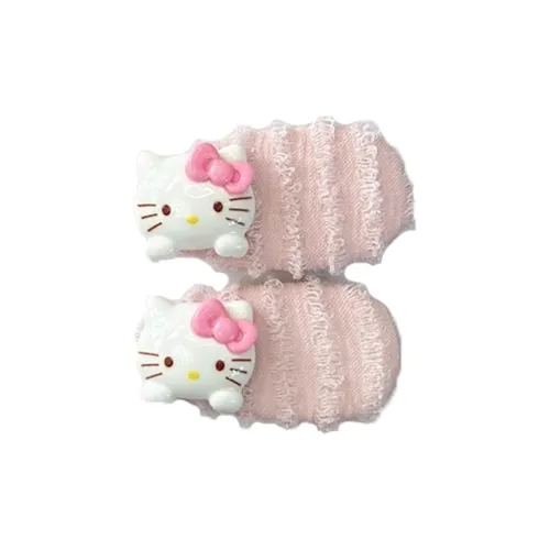 Sanrio Hello Kitty Kuroimi Хлопок Лен Смесь Заколки для волос Женские