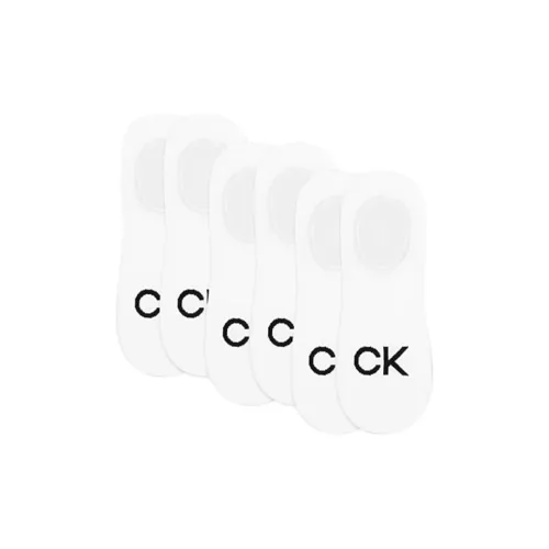 Calvin Klein 6 пар Белые Женские Носки No Show