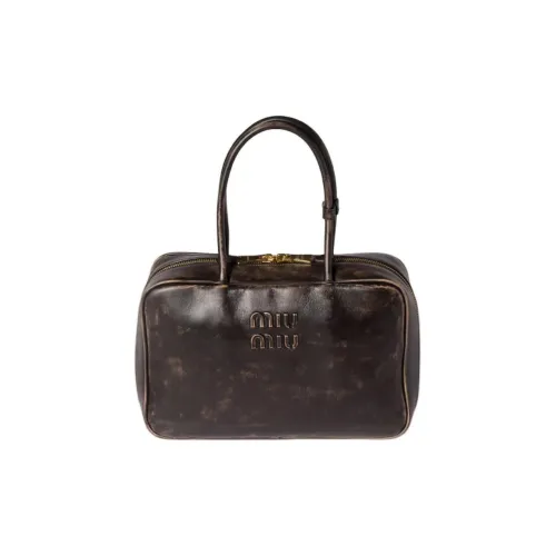 MIU MIU Beau Овечья шкура Сумка Мужской Кофе