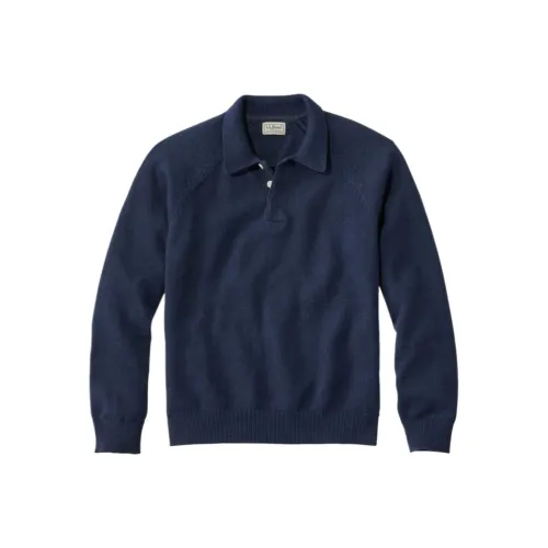 L.L.Bean Морской Синий Мужские Свитера