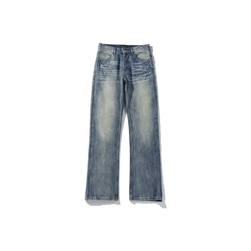 Wen Shan Синие Унисекс Джинсы