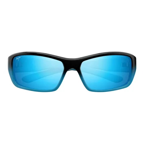Maui Jim Ацетат Прямоугольные Солнцезащитные очки Женские Синий Черный