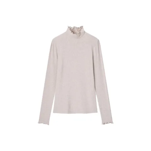 UNIQLO T-рубашка Женская Светло-Серый