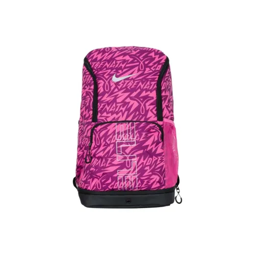 Nike Ткань Рюкзак Средний Унисекс Тонкий Фиолетовый Розовый Ягодно-красный