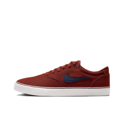 Nike SB Chron 2 Устойчивые к истиранию Низкие Кеды Унисекс Красные Коричневые