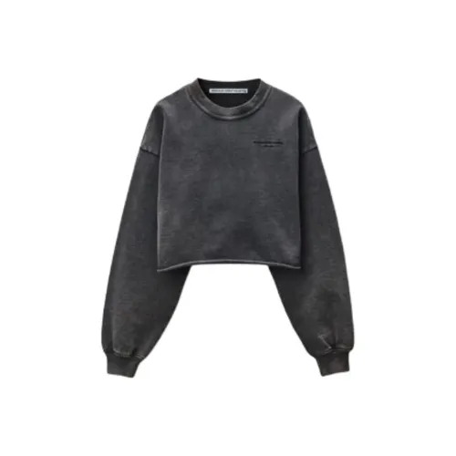 Alexander Wang Толстовка Женская Выстиранная Черная