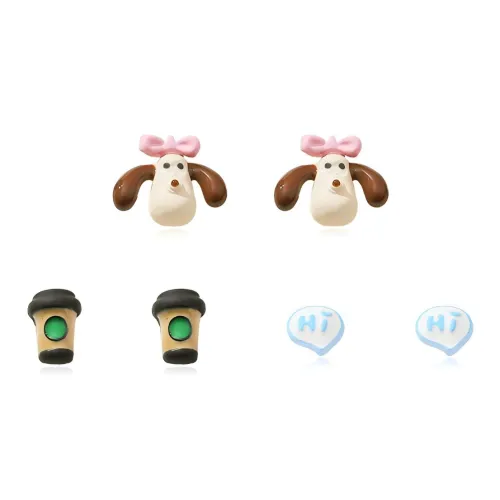 DVNRR Сплав Серьги-гвоздики Женские