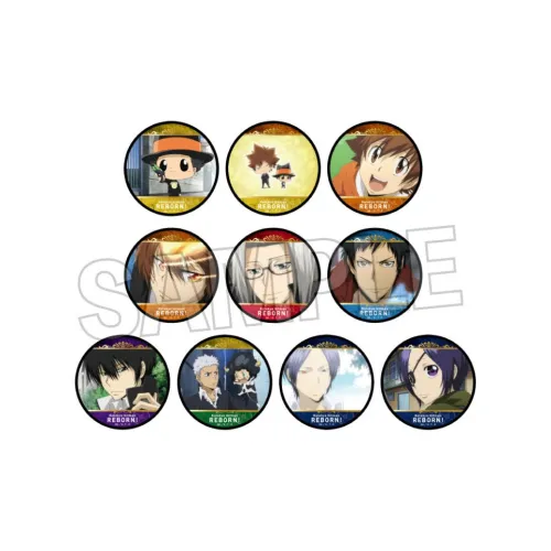 March·Monster Private Tutor Цунаёси Савауда Риха Кюн Хаято Окицура REBORN Значки