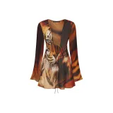 Тигриный принт на лице