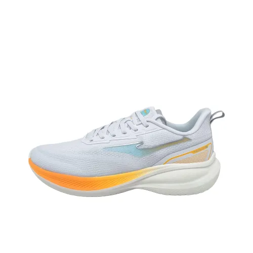 Erke Lightning 4 Амортизация Износостойкий Низкий Топ Повседневные Беговые Кроссовки Мужские Белые