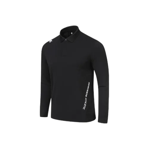 DESCENTE Поло Унисекс Черное