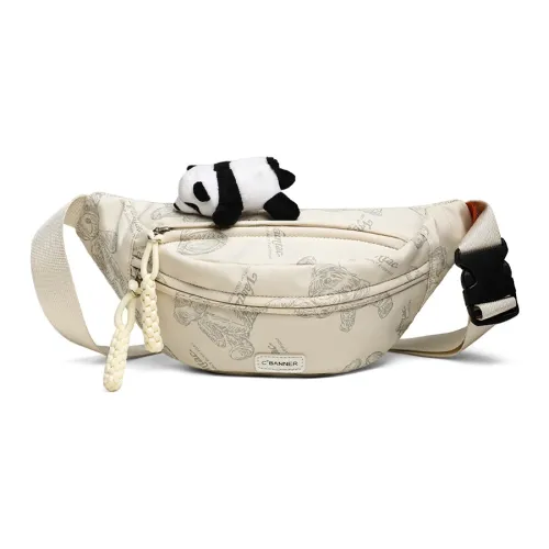 C°BANNER Ткань Сумка через плечо Маленькая Сумка на плечо Женская Экрю