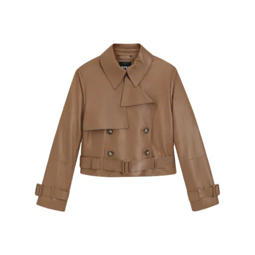 Hugo Boss Кожа Куртка Женская