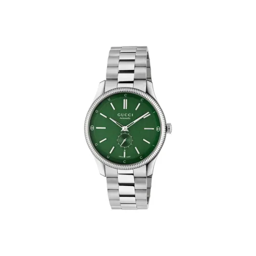 GUCCI G Timeless Collection Часы Автоматический Механический Механизм Ремешок из Нержавеющей Стали 40 мм Зеленый Циферблат Унисекс