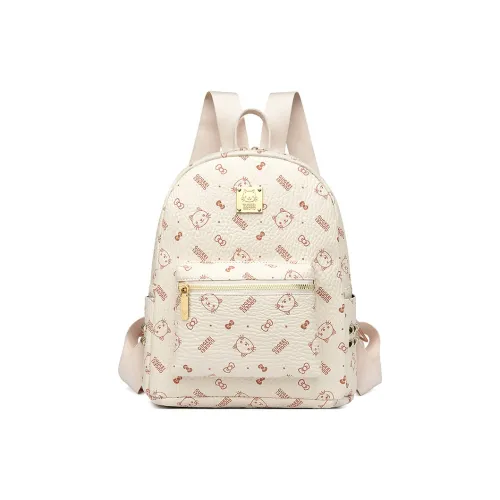 NOMK ПУ (полиуретан) Рюкзак Стандартный Женский Бежевый Желтый Розовый