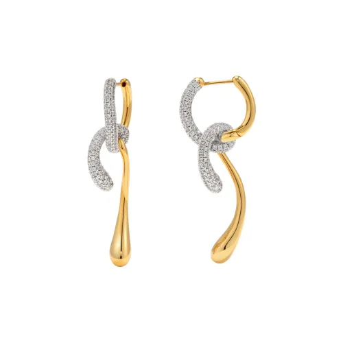 BOONEE ALUS Медные серьги с покрытием из каратного золота женские