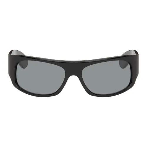 MARNI Акриловое волокно Квадратные Солнцезащитные очки Мужские Черные