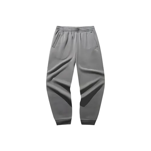 ANTA Sports Life Collection Вязаные тренировочные брюки мужские цвет темно-умбровый серый