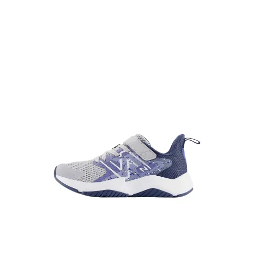 New Balance NB Rave RUN V2 Амортизация Легкий Амортизация Низкий Топ Детская Беговая Обувь Синий Серый Детский