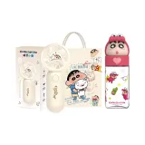 Карандашный Шин-чан Веер Бежевый + Сумка для покупок + Крокодил Чашка для воды