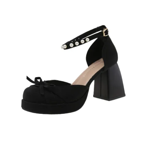 Take the Qin Грубый каблук Высокие каблуки 8 см Женские