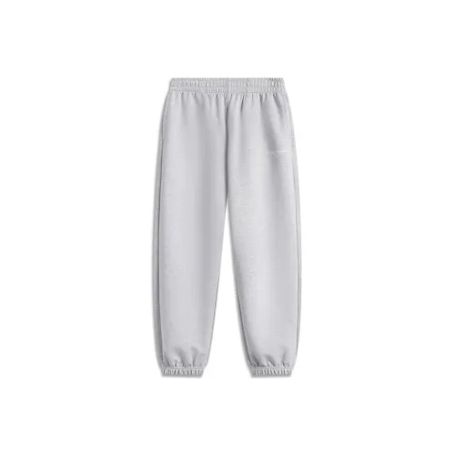 LINING Sports Trend Series Вязаные тренировочные штаны Мужские Фотиния Серый Светлый Лайм