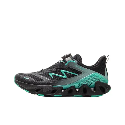 LINING YOUNG Бег Амортизация And Дышащий Низкий Топ Детские Беговые Кроссовки Черный Подростки