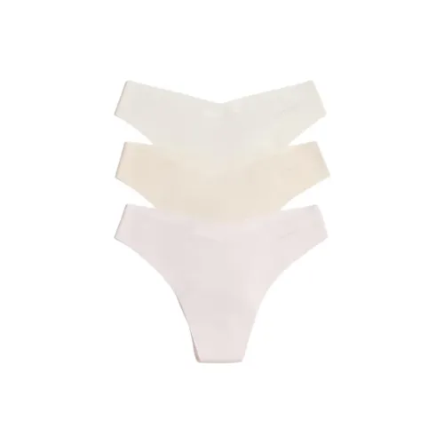 H&M 3 пачки Розовый+Бежевый+Экрю Женские стринги