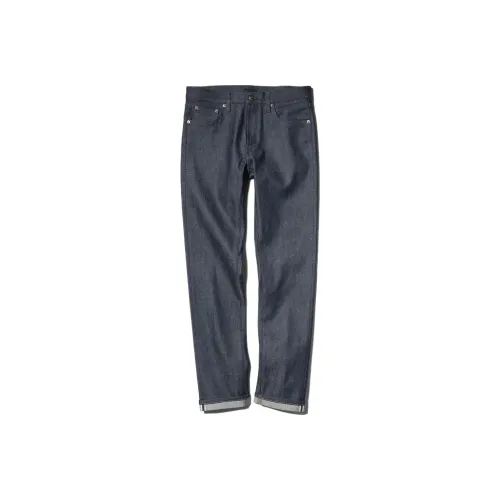 UNIQLO Морской синий Мужские Джинсы