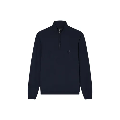 GIORGIO ARMANI Синие Мужские Свитера