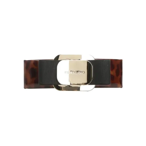 FERRAGAMO Телячья кожа Заколки для волос Женские Коричневый