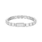 Карамель Brown Сердце Циркон Браслет - 16 см