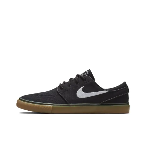 Nike Sb Zoom Janoski OG+ Устойчивые к истиранию низкие скейтбордические кроссовки унисекс черно-белые