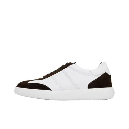 BRIONI OLYMPIA Низкие Кроссовки для Скейтбординга Мужские Белый Коричневый
