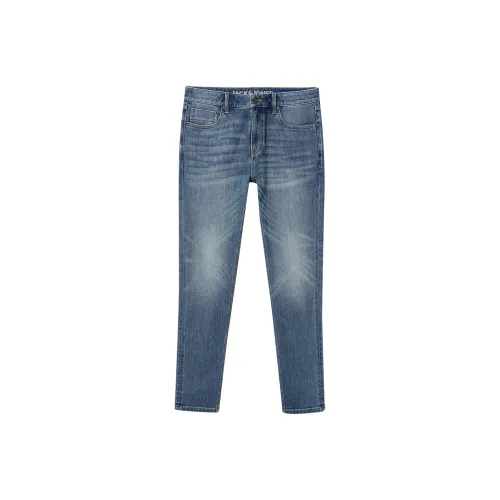 JACK JONES E42 Medium Denim Blue Men's Jeans JACK JONES E42 Средний деним синий мужской джинсы