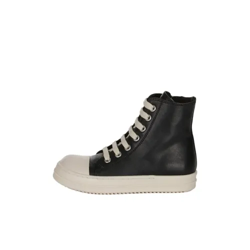 RICK OWENS RO Hollywood High Топ Детские Скейтбординги Черный Детский