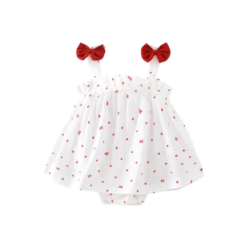 YouQi Гороховый узор Бант Женские Комбинезоны / Ползунки