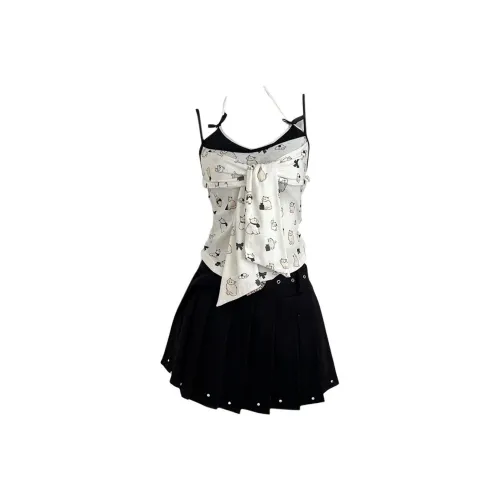 FLIM Белый комплект Женские комплекты с юбкой