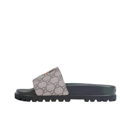 GUCCI GG Supreme Слипоны Мужской Черный