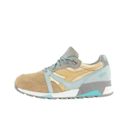 24 Kilates x DIADORA N9000 Устойчивые к истиранию Низкие Кроссовки для Бега Унисекс Коричневый Синий