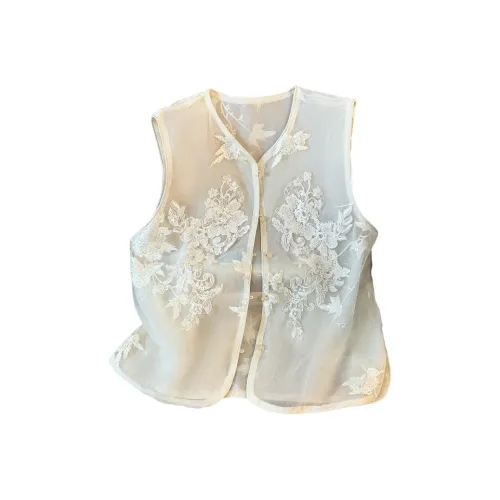 SIXUSICHOU Абрикос Женские Жилеты