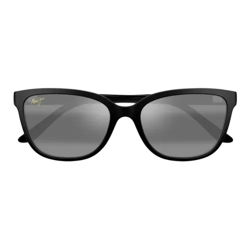 Maui Jim Ацетат Квадратные Солнцезащитные Очки Женские Черные