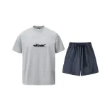 Gray Top + Blue Gray Shorts  
Серый топ + голубо-серые шорты