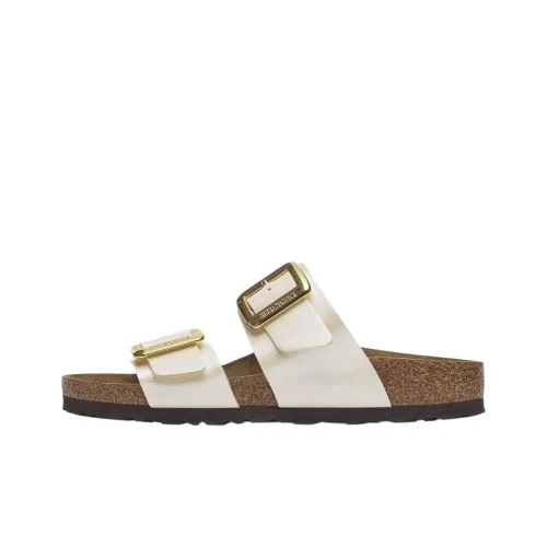 Birkenstock Sydney Устойчивые к истиранию Слипоны Женские Pearl White Regular Loose Fit