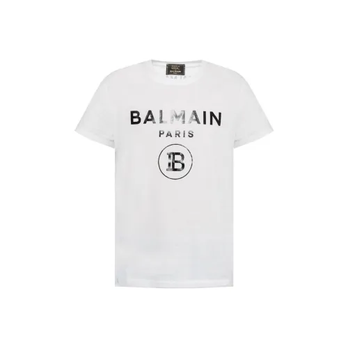 BALMAIN Белая Мужская T-рубашка