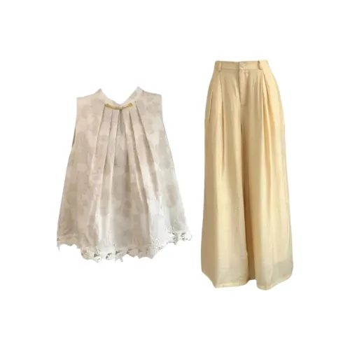 FLIM Абрикосовый комплект Женские Повседневные костюмы