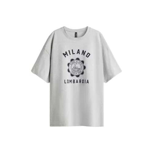 H&M Светло-серый Смешанный цвет Женские Футболки