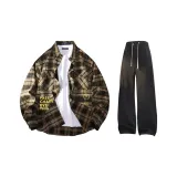 Винтажный кофе + черные брюки