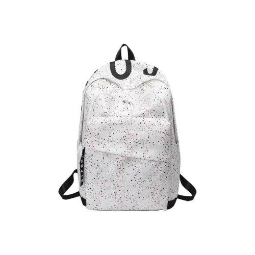 ZKHE Полиэстер Рюкзак Стандартный Подростки Белый Черный